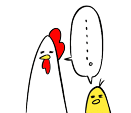 Mr. chicken and Mr. chick sticker #13270675