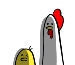 Mr. chicken and Mr. chick sticker #13270692