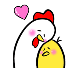 Mr. chicken and Mr. chick sticker #13270695