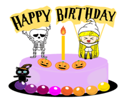 Lilly on Haloween sticker #13271083