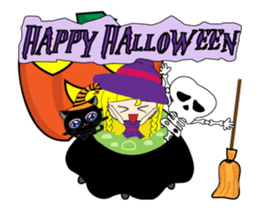 Lilly on Haloween sticker #13271085