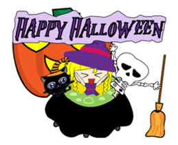 Lilly on Haloween sticker #13271085