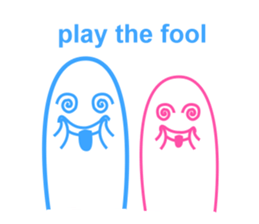 funny couple(play the fool) sticker #13271177