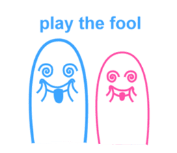 funny couple(play the fool) sticker #13271177
