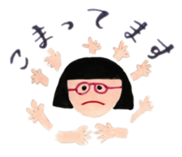 A girl and mother's usual days in Showa sticker #13271848