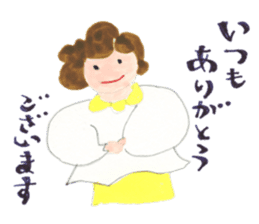 A girl and mother's usual days in Showa sticker #13271858