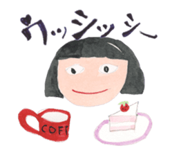 A girl and mother's usual days in Showa sticker #13271865