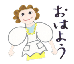 A girl and mother's usual days in Showa sticker #13271871