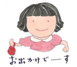 A girl and mother's usual days in Showa sticker #13271874