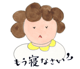 A girl and mother's usual days in Showa sticker #13271876