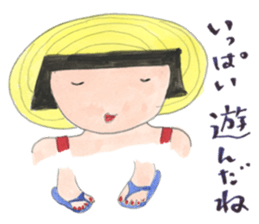 A girl and mother's usual days in Showa sticker #13271882