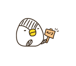 penguin like a rice-ball2 sticker #13272016