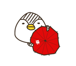 penguin like a rice-ball2 sticker #13272023