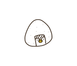 penguin like a rice-ball2 sticker #13272032