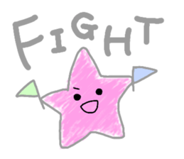 Rainbow colored star sticker #13272208