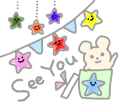 Rainbow colored star sticker #13272241