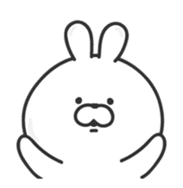 Animated pudgy bunny sticker #13273155