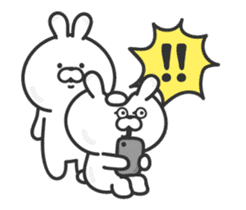 Animated pudgy bunny sticker #13273157