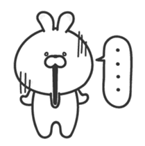 Animated pudgy bunny sticker #13273159