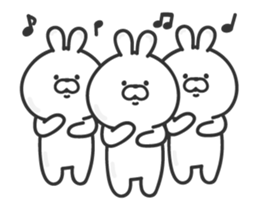 Animated pudgy bunny sticker #13273166