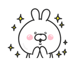 Animated pudgy bunny sticker #13273169