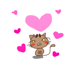 Mutter of a brown cat sticker #13273654