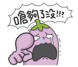 Mr. Eggplant likes to rip on people 2. sticker #13274181