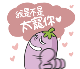 Mr. Eggplant likes to rip on people 2. sticker #13274187