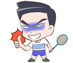 Badminton free style by Memee. sticker #13275374
