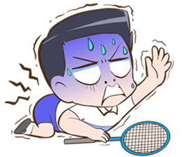 Badminton free style by Memee. sticker #13275376