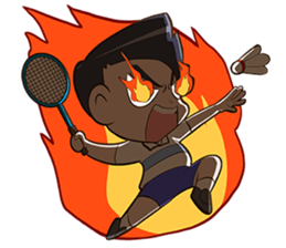 Badminton free style by Memee. sticker #13275385