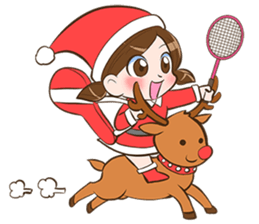 Badminton free style by Memee. sticker #13275395