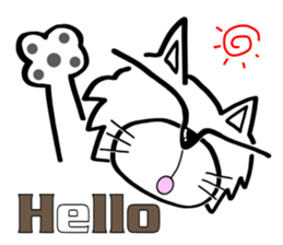 Cat-cat-cat English sticker #13276038