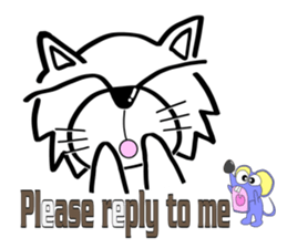 Cat-cat-cat English sticker #13276039
