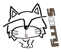 Cat-cat-cat English sticker #13276042