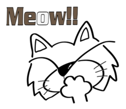 Cat-cat-cat English sticker #13276044