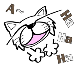 Cat-cat-cat English sticker #13276045