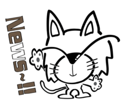 Cat-cat-cat English sticker #13276046