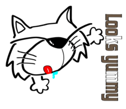 Cat-cat-cat English sticker #13276048
