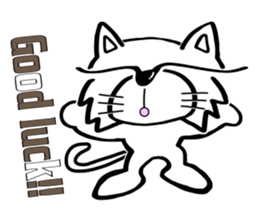Cat-cat-cat English sticker #13276050