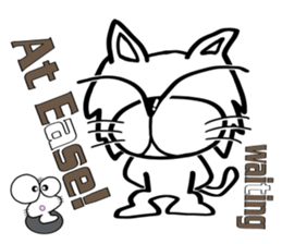 Cat-cat-cat English sticker #13276053