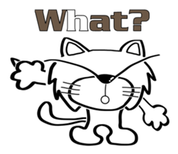 Cat-cat-cat English sticker #13276055