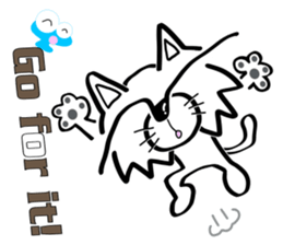 Cat-cat-cat English sticker #13276058