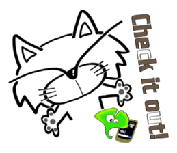 Cat-cat-cat English sticker #13276059