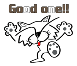 Cat-cat-cat English sticker #13276060