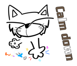 Cat-cat-cat English sticker #13276061