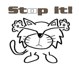 Cat-cat-cat English sticker #13276062