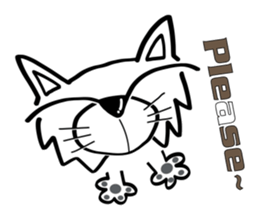 Cat-cat-cat English sticker #13276063
