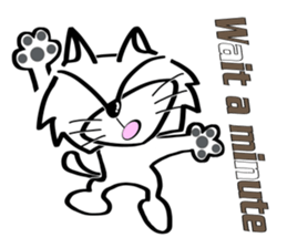 Cat-cat-cat English sticker #13276065
