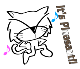 Cat-cat-cat English sticker #13276069